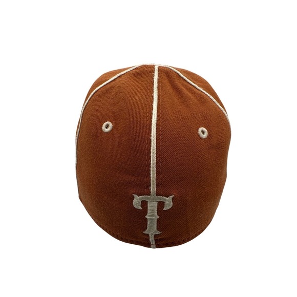 Texas Longhorns Burnt Top of the World  Orange Embroidered Baseball Cap Hat OSFM - Picture 3 of 9